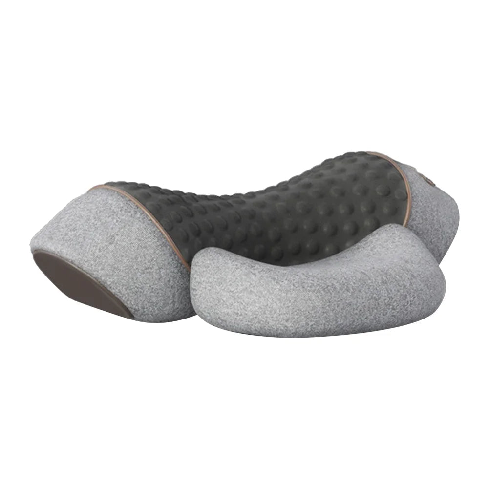 APWIKOGERE Electric Neck Massager Pillow With Heat And Vibration Ergonomic Memory Foam