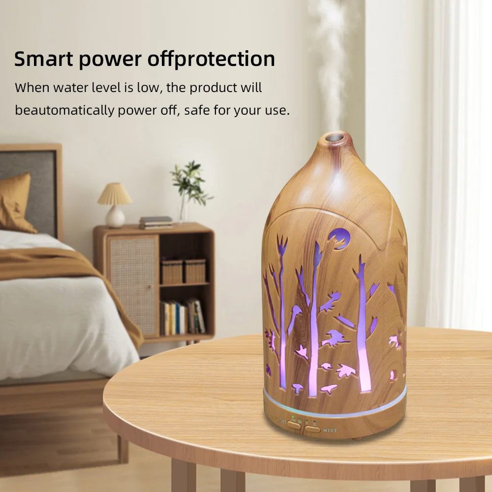 Miflame Aromatherapy Essential Oil Diffuser With 7 LED Night Light Humidifier For Sleep And Relaxation