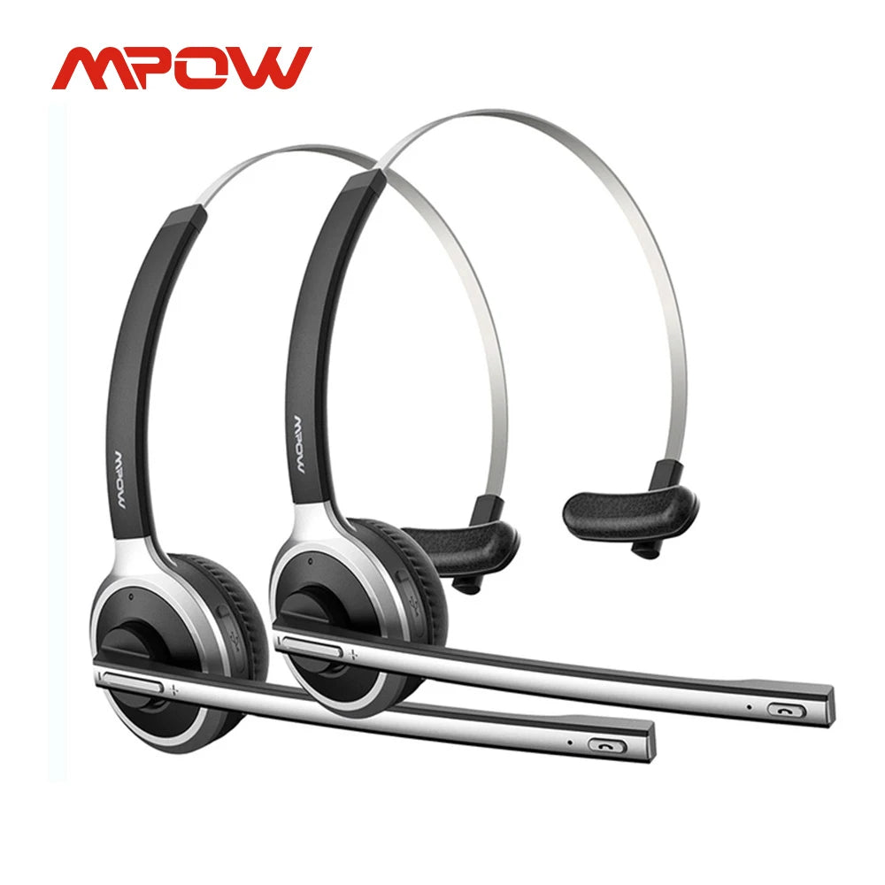 MPOW M5 Bluetooth 5.0 Headset Wireless Headphones With Mic For Hands Free Calls