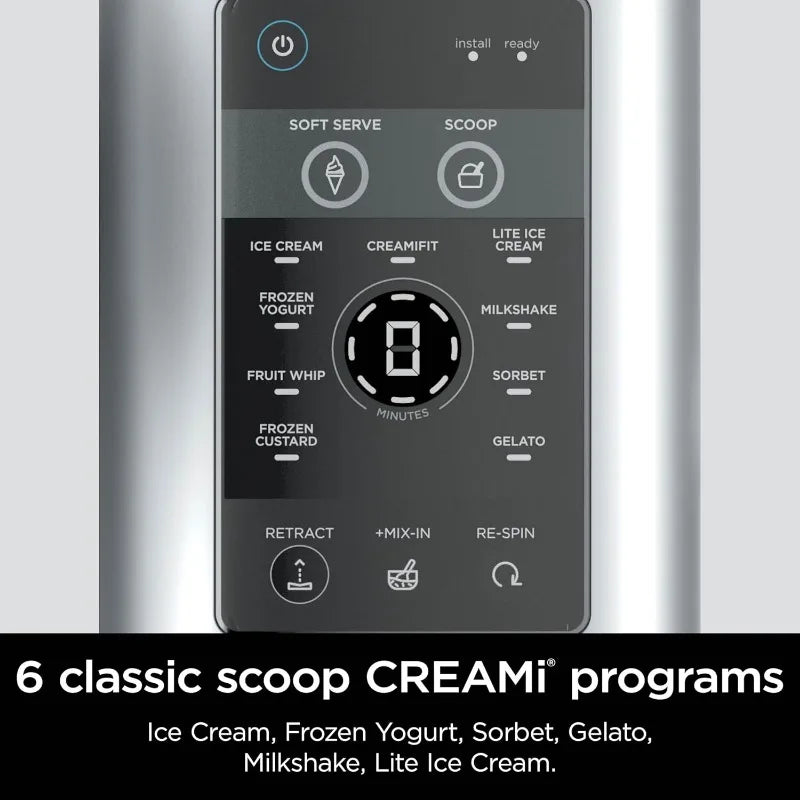 Ninja Swirl by CREAMi Ice Cream and Soft Serve Maker, Sorbet, Milkshake, Frozen Yogurt, Low Calories Program & More, 13-in-1
