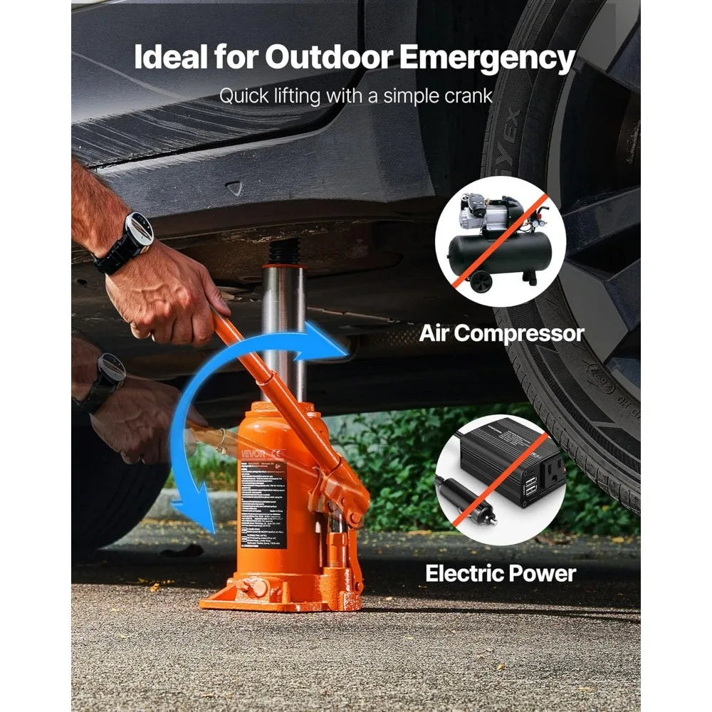 20 Ton Hydraulic Bottle Jack With Long Handle For Trucks