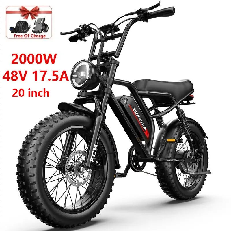 New 2000w Men\'s Electric Mountain Bike,20 26 Inch 30-50mph 30-60mile 48v 15a 17.5a 20a,for Two Wheel Electric Bicycle