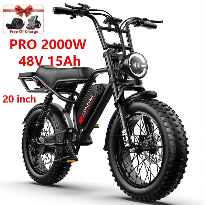 New 2000w Men\'s Electric Mountain Bike,20 26 Inch 30-50mph 30-60mile 48v 15a 17.5a 20a,for Two Wheel Electric Bicycle