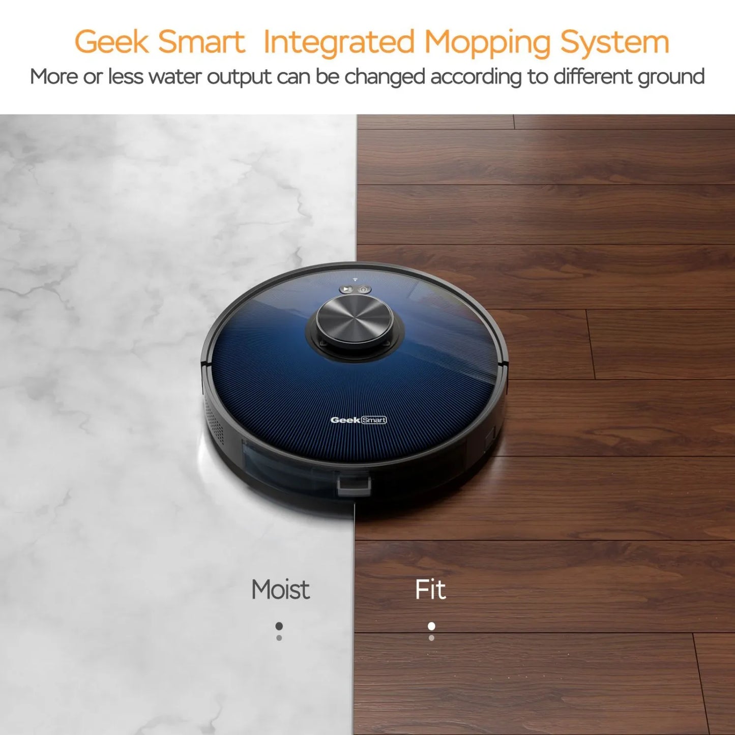 Geek Smart L7 Robot Vacuum Cleaner And Mop; LDS Navigation; Wi-Fi Connected APP; Selective Room Cleaning; MAX 2700 PA Suction; I