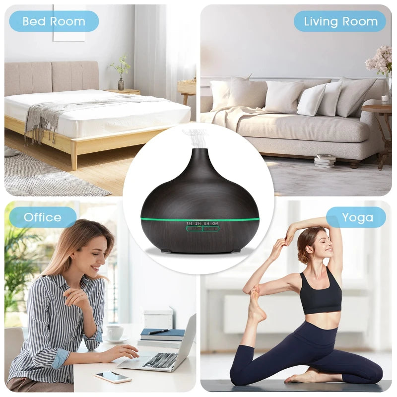 Oeny Aromatherapeutic Diffuser With Remote Control And SevenColor LEDIllumination