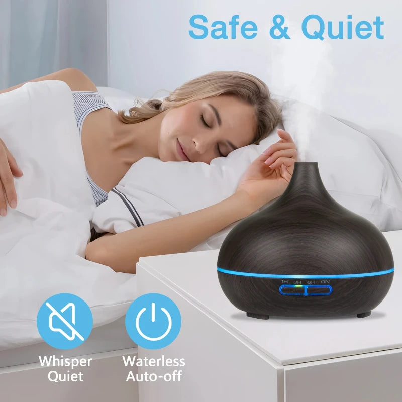 Oeny Aromatherapeutic Diffuser With Remote Control And SevenColor LEDIllumination