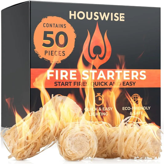 Hign-concerned Fire Starter 50 Pcs Natural Fire Starters For Indoor And Outdoor Use