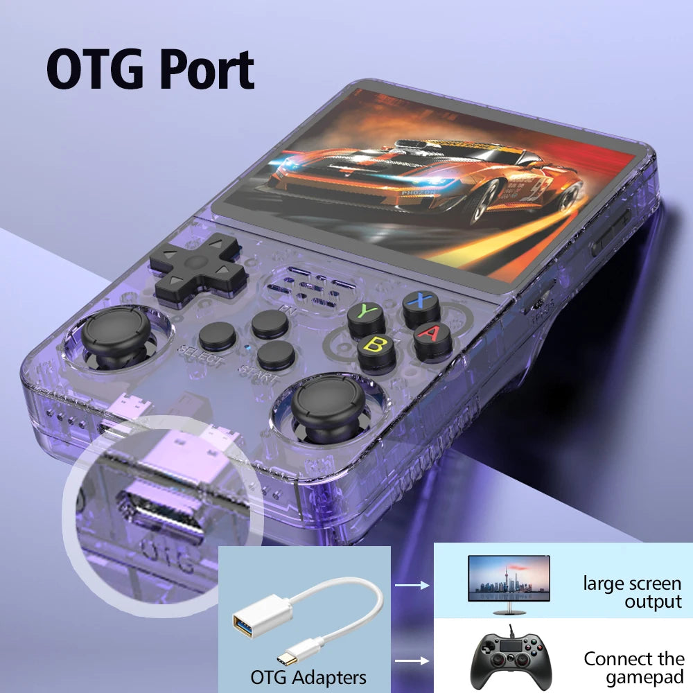ARKOS R36S Retro Handheld Game Console Linux System 3.5Inch IPS Screen Portable Pocket Video Player 64G/128G/256G Games Kid Gift